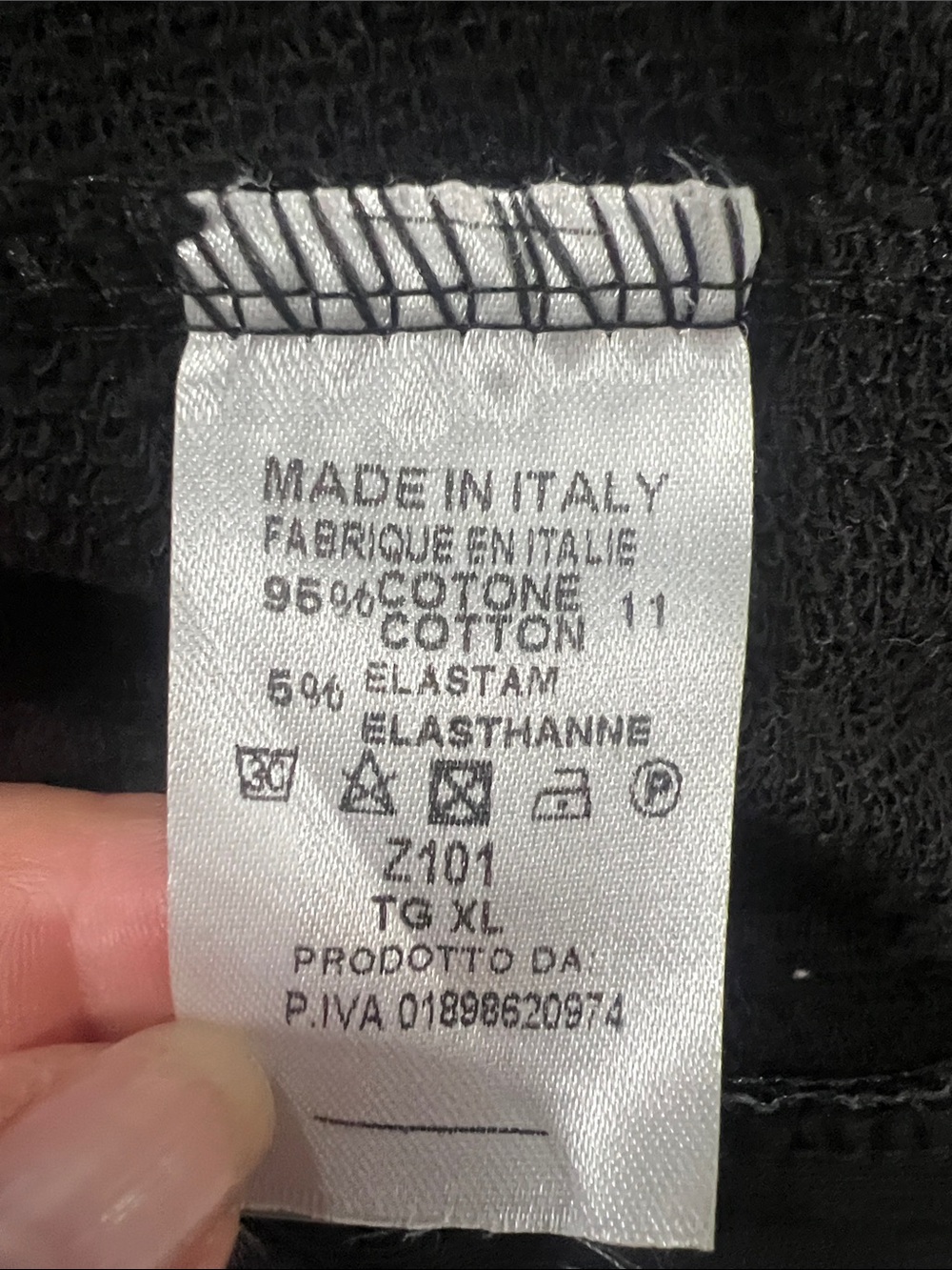 Black Jacket with Denim Trim - Women's Layered Look. Fits Like A Large. - Picture 4 of 4